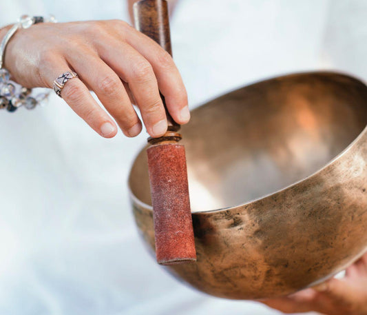 Handmade Himalayan Third Eye Singing Bowl: Note A - Yogic Box